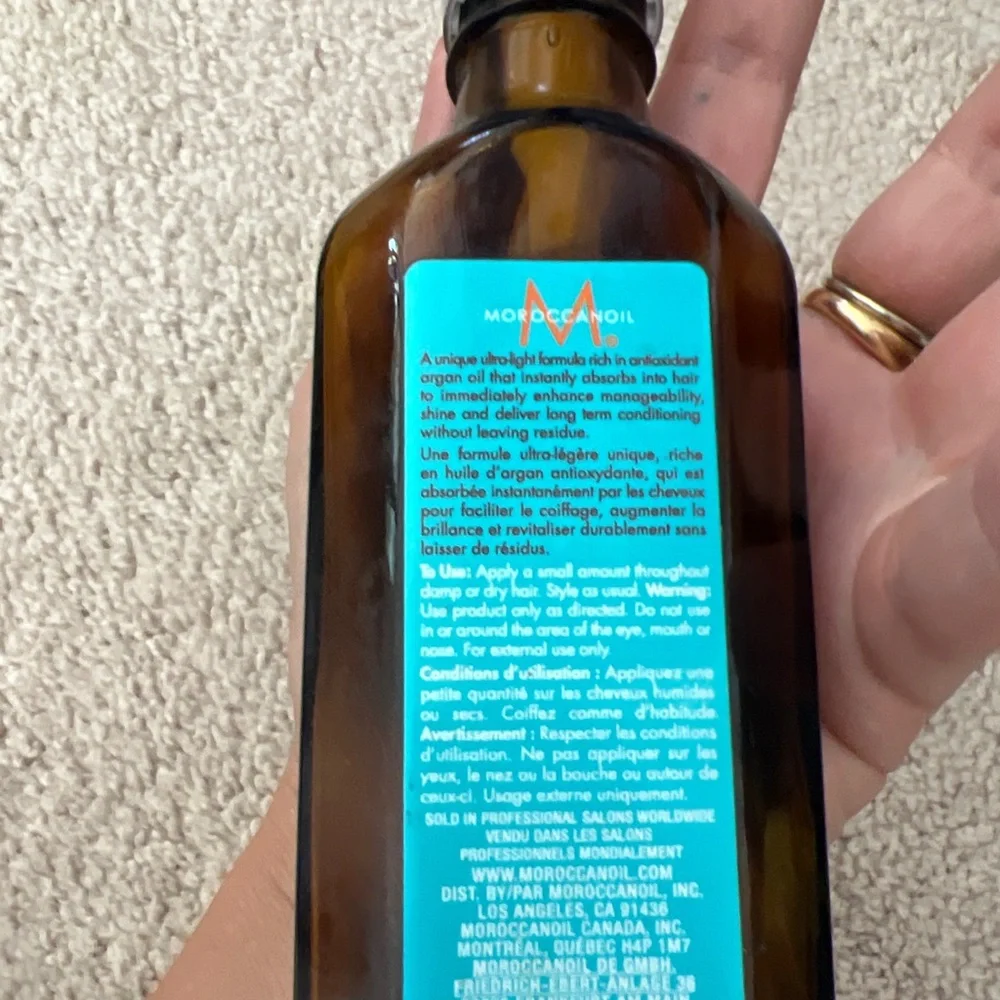 Moroccanoil empty!!! Bottle oil treatment light 100 ml